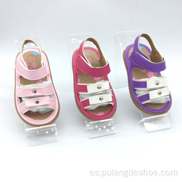 nuevas sandalias de la PU de la muchacha de los zapatos de bebé de la moda
